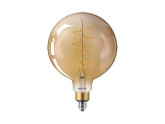 Philips LED Globe G200 E27 6,5-40W 2000K filament GOLD dimbaar foto