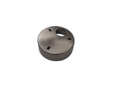 Opbouwrand geschuurd staal voor inbouw spot foto