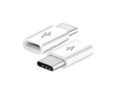 V-TAC USB-C naar micro USB adapter wit foto