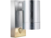 Wandlamp Tin Maxi GU10 verzinkt IP54 + sensor foto