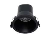 LED downlighter zwart reflector 6W 4000K dimbaar foto