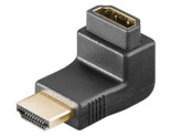 HDMI haakse adapter 90gr gold foto