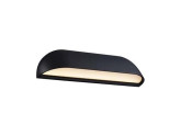 LED Wandlamp Front zwart 8W 3000K IP44 26cm foto