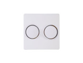 Kopp HK05 arctic wit afdekplaat + knop DUO dimmer foto
