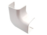 Aircokanaal platte bocht 90mm wit foto