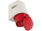 CEE 5P/16A/400V opbouw wcd rood foto