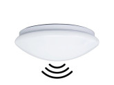 LED Plafonniere 255mm wit 9W Tri-White IP44 + sensor foto