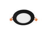 LED panel downlight 9W 3000K incl. driver zwart foto