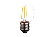 LED kogel E27 1-10W 2200K filament helder foto
