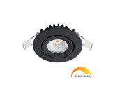 LED inbouwspot 5W DimToWarm 62mm 36gr rond verstelbaar zwart foto