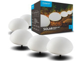 LED Solar deco set 5x bol wit 3,5m snoer foto