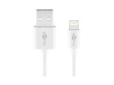 USB - Lightning laadkabel 1m wit foto