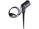 Tuinspot op spie zwart GU10 25cm outdoor IP65 foto