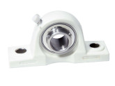 IBB Lagerblok Kunststof Behuizing Wit Staand TP-UCP204 RVS (20mm) foto