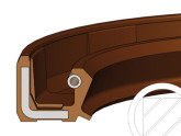 Dichtomatik Oliekeerring 110x140x12mm BASL Viton foto