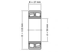 IBB Tonlager Zelfinstellend 21310 CA W33 C3 (50x110x27mm) foto