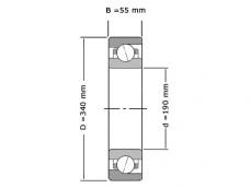 FAG Hoekcontactlager Eenrijig 7240 B XL MP (200x360x58mm) foto