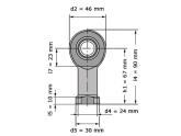 INA Stangkop GIR17 UK (17x46x14mm) foto