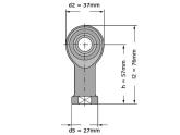 SKF Stangkop SILKAC14 M (14x37x19mm) foto