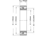 SKF Cilinderlager Tweerijig NN3022 TN9 SP (110x170x45mm) foto