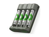 GP Batterijlader USB 3H met 4x850mA AAA batterij - PROMO foto