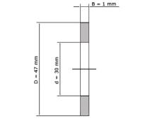 SKF Schijf Naaldtaatslager AS3047 (30x47x1mm) foto