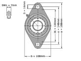 SKF Lagerblok Ovaal FYTJ45 KF (40mm) foto
