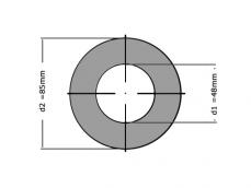 Sluitring DIN 125A M45 Verzinkt (50 stuks) foto