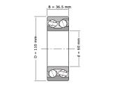 NSK Hoekcontactlager Tweerijig 3212 B 2RS TN (60x110x36.5mm) foto