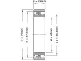 SKF Cilinderlager Tweerijig NN3009 TN SP (45x75x23mm) foto