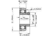 INA Insert Lager RA108 NPP (38.10mm) foto