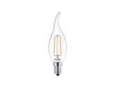 Philips LED tipkaars E14 2-25W 2700K filament helder foto