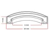 Oliekeerring 6x20x4mm BASL NBR 70 foto