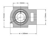 SKF Lagerblok Span TU25 FM (25mm) foto