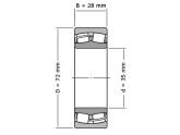 FAG Tweerijige Tonlager WS22207 E1 XL 2RSR (35x72x28mm) foto
