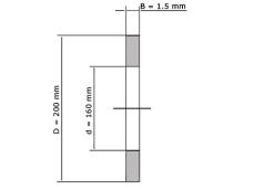 IBB Schijf Naaldtaatslager AS160200 (160x200x1mm) foto
