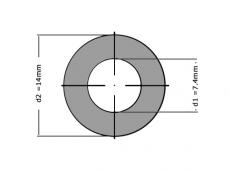 Sluitring DIN 125A M7 Verzinkt (200 stuks) foto