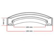 Dichtomatik Oliekeerring 100x140x13mm Viton foto