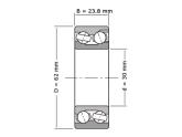 NSK Hoekcontactlager Tweerijig 3206 B 2Z RT NG C3 (30x62x23.8mm) foto