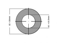 Sluitring DIN 125A M10 Verzinkt (200 stuks) foto