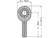 SKF Stangkop SALKB10 F (10x29x14mm) foto