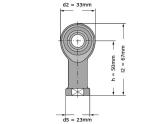SKF Stangkop SILKAC12 M (12x33x16mm) foto
