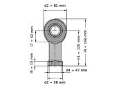 INA Stangkop GIR35 UK 2RS (35x82x25mm) foto