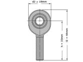 SKF Stangkop SAKB5 F (5x19x8mm) foto