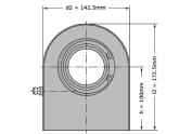 SKF Stangkop SCF60 ES (60x142.5x44mm) foto