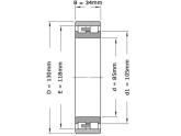 SKF Cilinderlager Tweerijig NN3017 TN9 SPW33 (85x130x34mm) foto