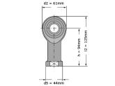 SKF Stangkop SILKAC25 M (25x61x31mm) foto
