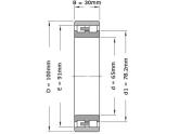 SKF Cilinderlager Tweerijig NN3013 TN SP (65x100x26mm) foto