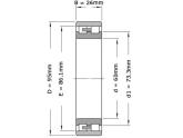 SKF Cilinderlager Tweerijig NN3012 TN SPW33 (60x95x26mm) foto