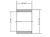 Ewellix Lineaire glijlager LPBR12 12x19.19x28mm foto
